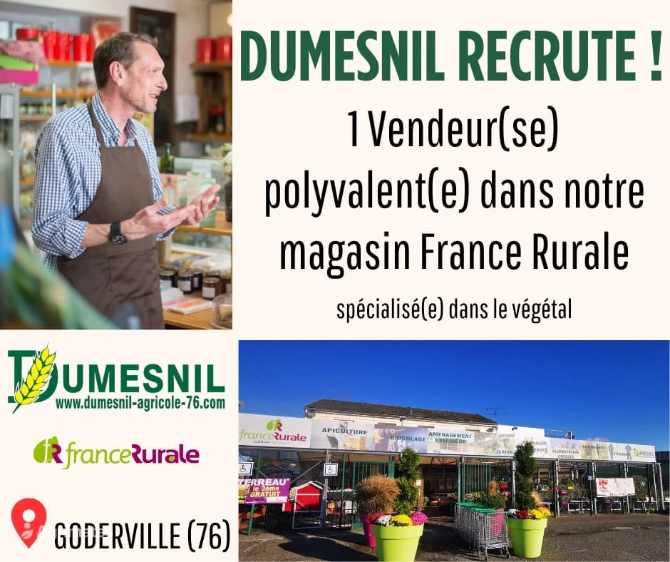 Vendeur en magasin spécialisé dans le végétal H/F
